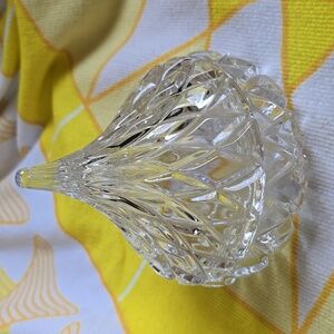 ✨️HP✨️Vintage Crystal Candy Dish - Hershey Kiss Style circa 80s